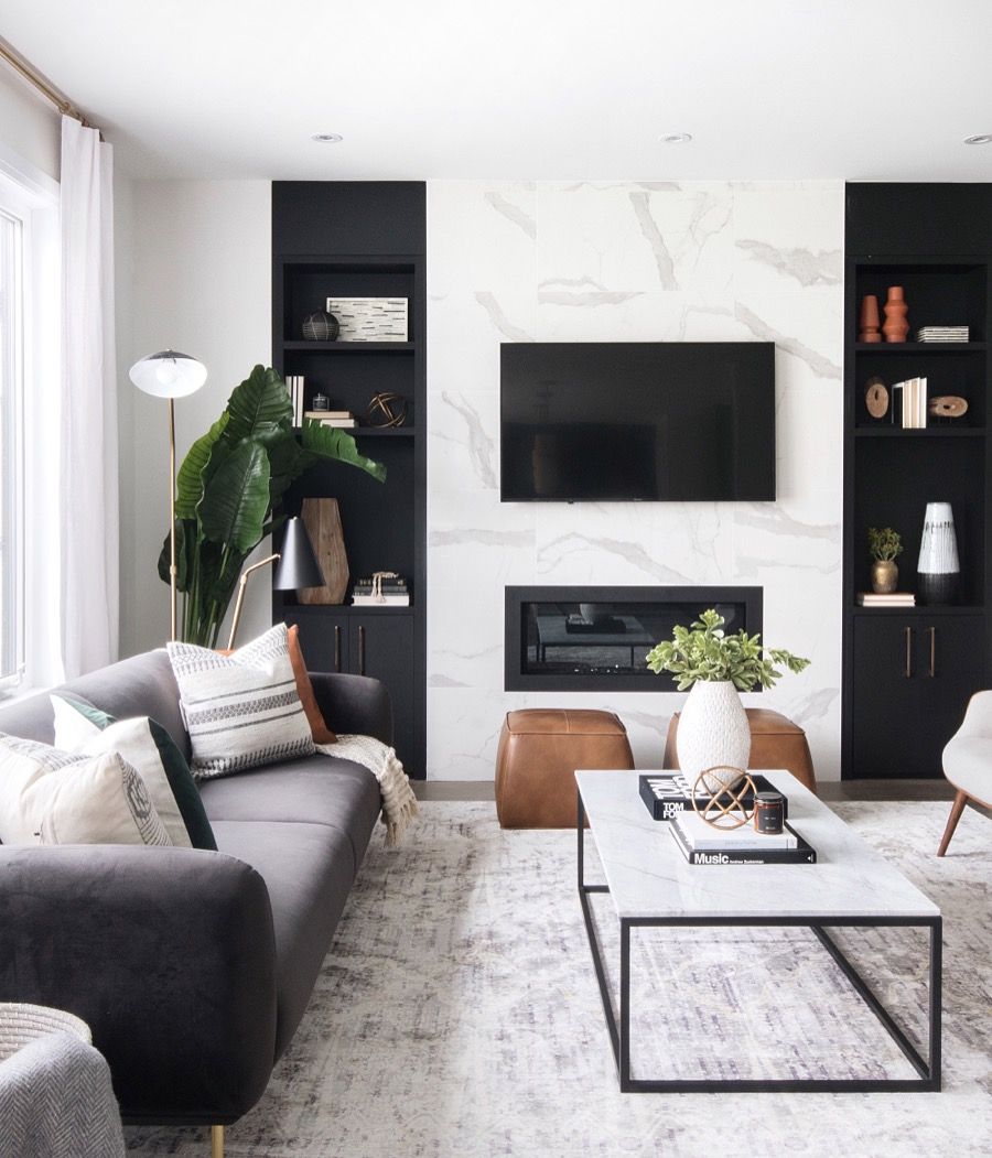 Warning: These 10 Black-and-White Living Room Ideas Are Downright Intoxicating | Hunker