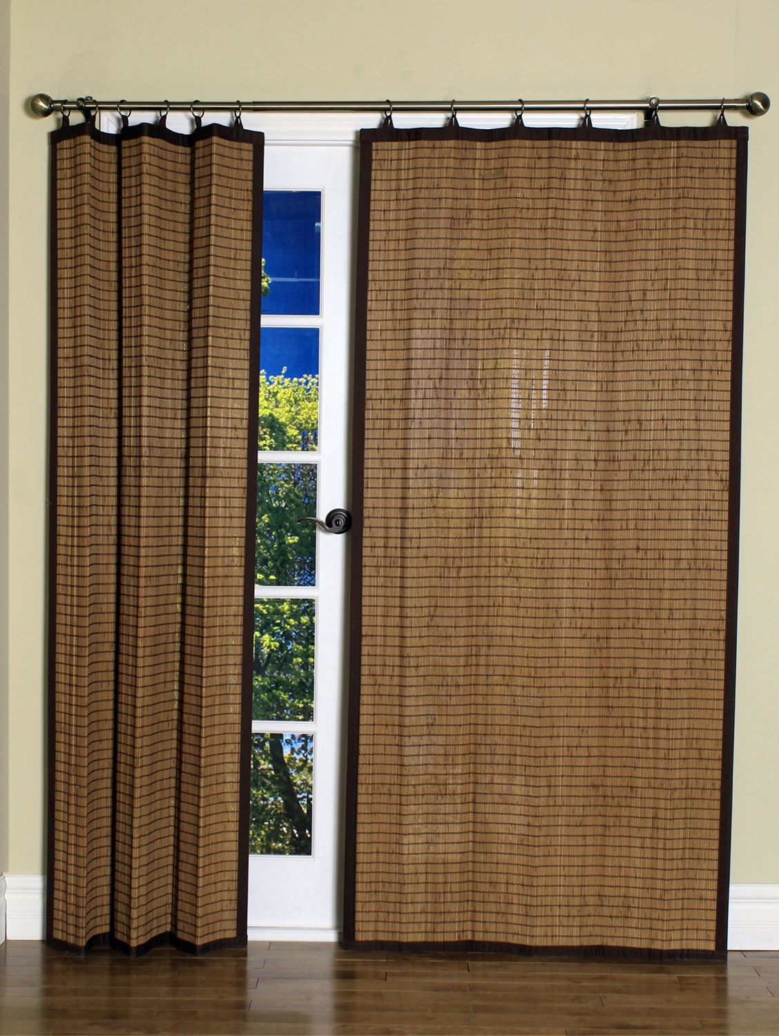 Woven Organic Bamboo Ring Top Panel