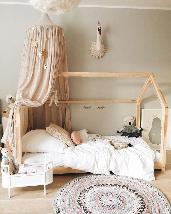 beautiful bedroom design ideas for girl house bed with canopy    #kids #bedroom#...