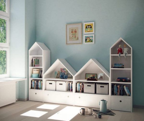 creative and original kids bedroom furniture ideas with geometric shapes  #geome…