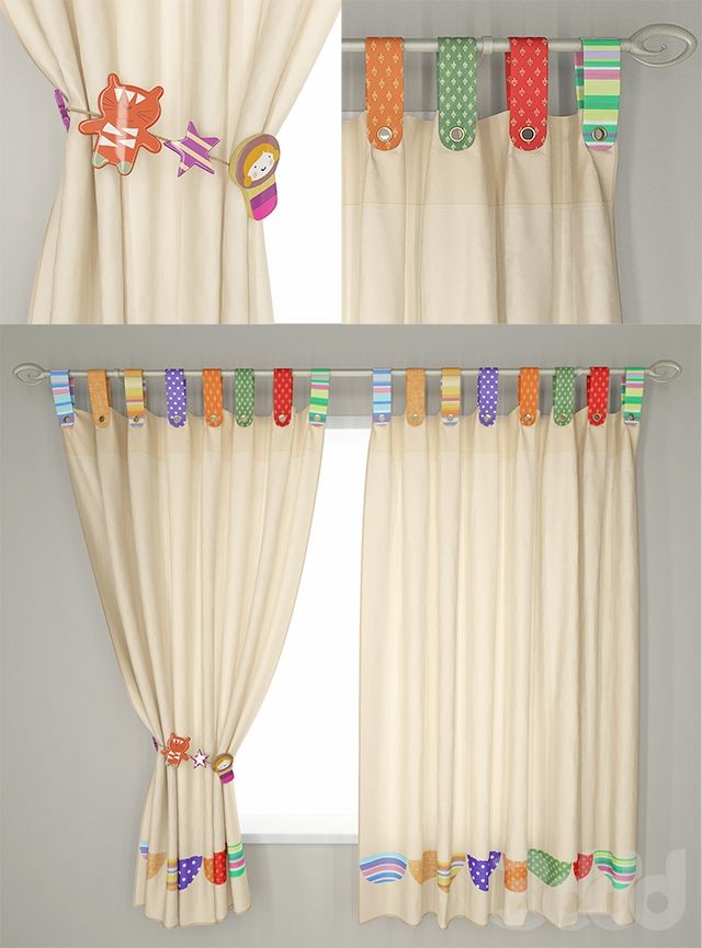 curtains in the children's room