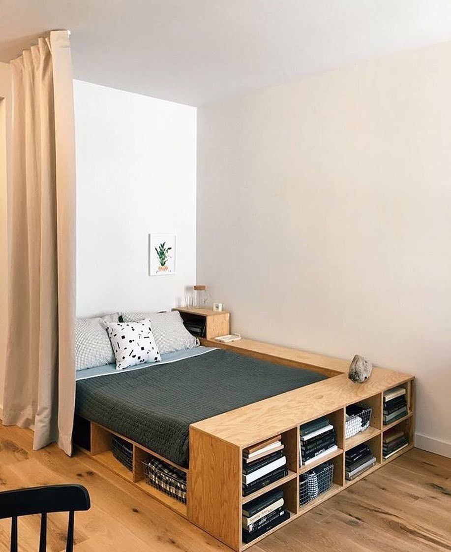 db – design bunker on Instagram: “Bed with storage found on @ideiasdiferentes via dbarchitect.com #bed #bedroom #interior #interiors #interiordesign #interiordesigner…”