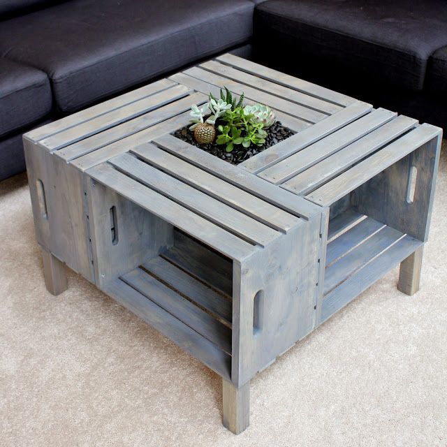 homevolution: {DIY} Crate Coffee Table