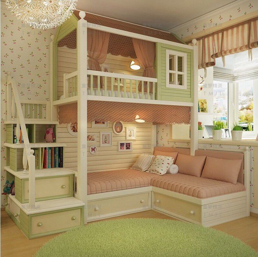 made to order gorgeous cottage bunk bed with stairs