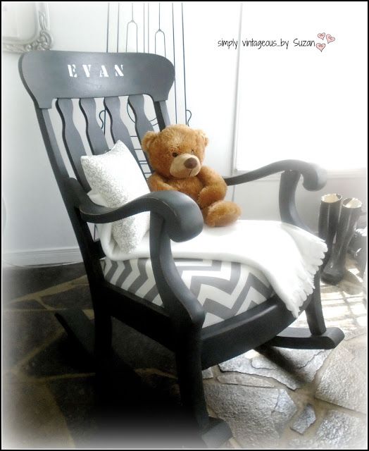 simply vintageous...by Suzan: A ROCKING CHAIR MAKEOVER!
