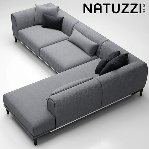 sofa natuzzi trevi 3d model