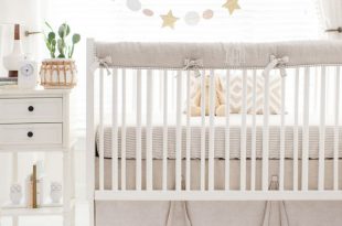 Neutral Baby Bedding | Gender Neutral Crib Bedding | Linen Crib .