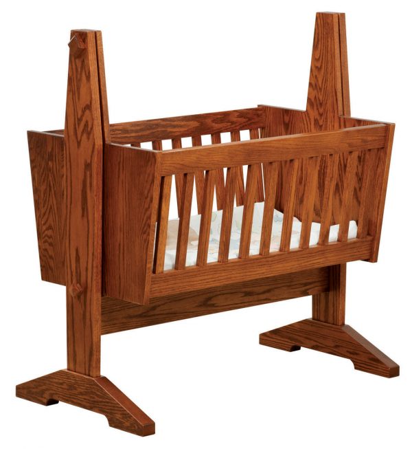 Up to 33% Off Mission Baby Cradle | Solid Wood Amish Furnitu