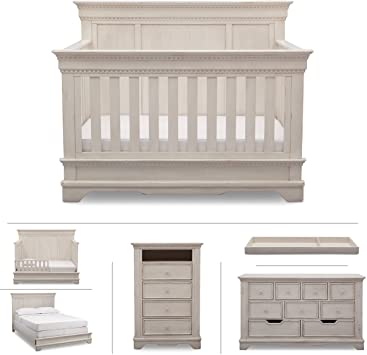 Amazon.com : Delta Children Baby Nursery Furniture Set in White .