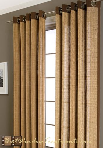 Plait Bamboo Curtain Panel Available In 3 Colors | Bamboo panels .