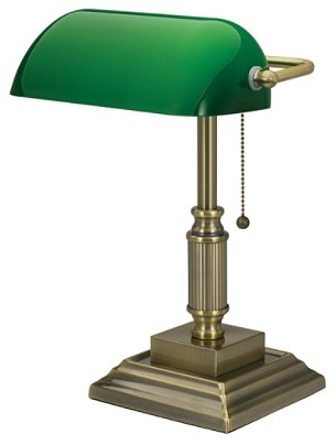 Realspace Traditional Bankers Lamp Brass - Office Dep