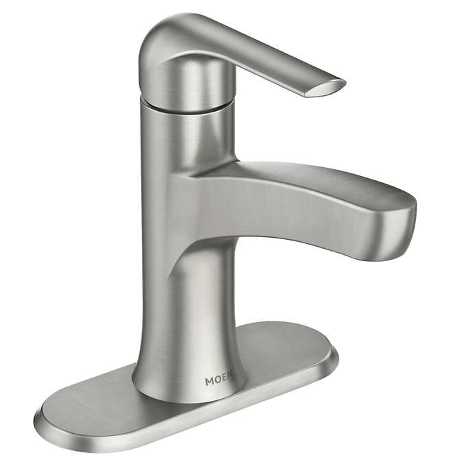 Moen Tilson Single Handle Bathroom Faucet in Brushed Nick