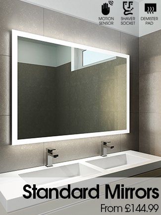 Halo Tall LED Light Bathroom Mirror | Bathroom mirror design .