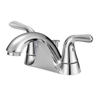 Project Source Chrome 2-handle 4-in Centerset WaterSense Bathroom .