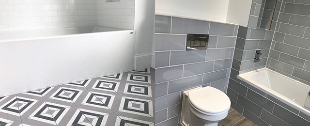Top 60 Best Grey Bathroom Tile Ideas - Neutral Interior Desig