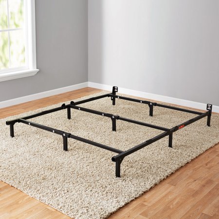 Mainstays 7" Adjustable Bed Frame, Black Steel - Walmart.com .