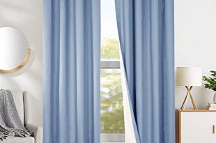 Amazon.com: jinchan Blackout Thermal Backed Curtains for Living .