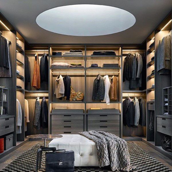 Top 100 Best Closet Designs For Men - Walk-In Wardrobe Ideas .