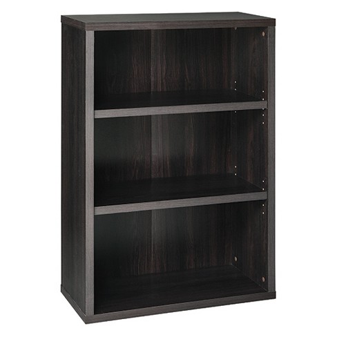 44.28" 3 Shelf Bookcase Black/Walnut - ClosetMaid : Targ