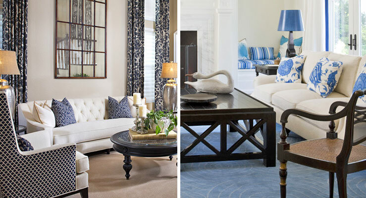 How to Decorate a Blue and White Living Room | Wayfa