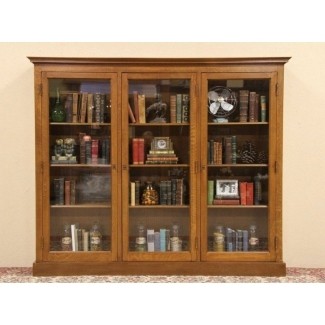 Wooden Bookcases With Glass Doors - Ideas on Fot