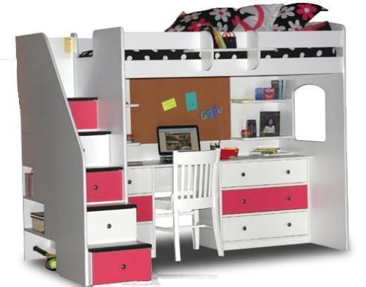 Gallery For > Loft Beds With Stairs For Teens | Bunk bed with .