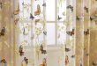 Home Window Decor Voile Valance Tulle Floral Butterfly Sheer .