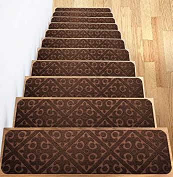 Carpet Stair Treads Set of 13 Non Slip/Skid Rubber Runner Mats or .