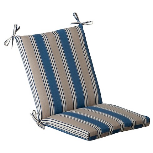 Outdoor Chair Cushion - Blue/Beige Stripe : Targ