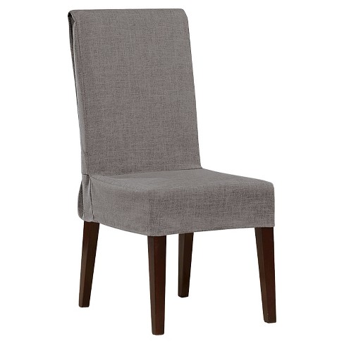 Mason Short Dining Room Chair Slipcover Gray - Sure Fit : Targ