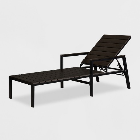 Bryant Patio Chaise Lounge Black - Project 62™ : Targ