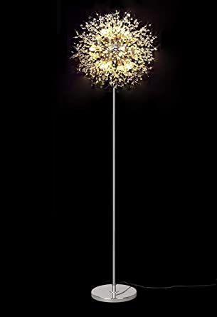 Dellemade TD00911 Sputnik Chandelier Floor Lamp Fireworks Silver .