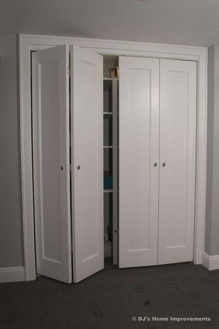 Simple bifold closet doors | Closet door makeover, Folding closet .