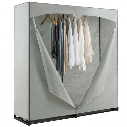 Portable Wardrobe Clothes Storage Organizer Closet with Hanging .