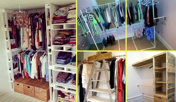 Low-Cost DIY Closet for The Clothes Storage - Amazing DIY .