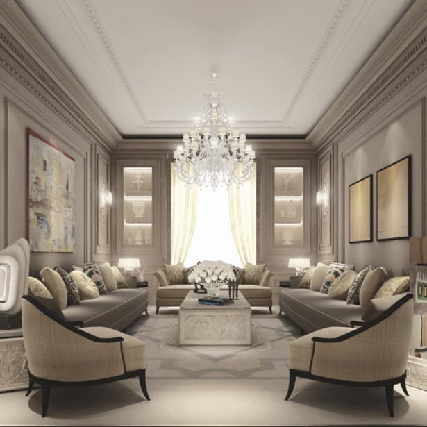 Cozy Contemporary Living Room | IONS DESIGN | Archine