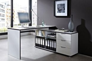 Contemporary White Corner Desks | Corner desk, Corner desk office .