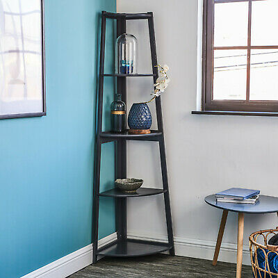 New Grey Corner Shelf | Wooden Corner Shelving Unit | Reduced .