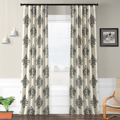Buy Black, 96 Inches, Damask Curtains & Drapes Online at Overstock .