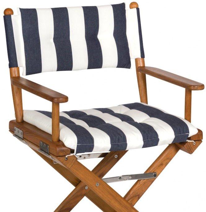 Yachting Teak Collection Luxe Cushion Deck Chairs | Nautical Luxuri