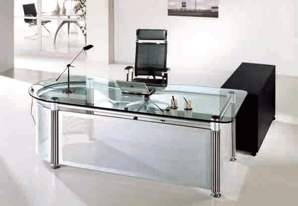 Use glass furniture for a sophisticated lo