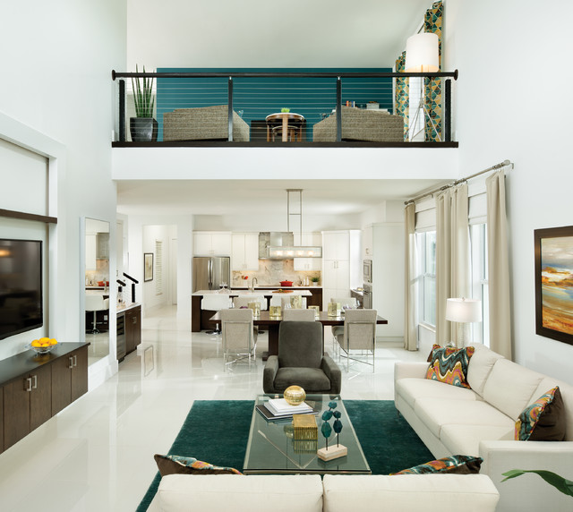 Barano Model Home Interior Design - Contemporary - Living Room .