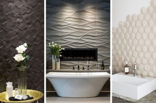 Bathroom Tile Idea - Install 3D Tiles To Add Texture To Your Bathro