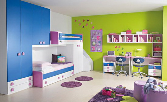 Cute and Colorful Children's Bedroom Furniture Se
