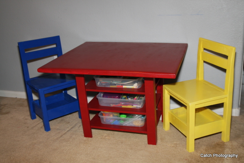 Kids Storage Table with extra storage | Ana Whi