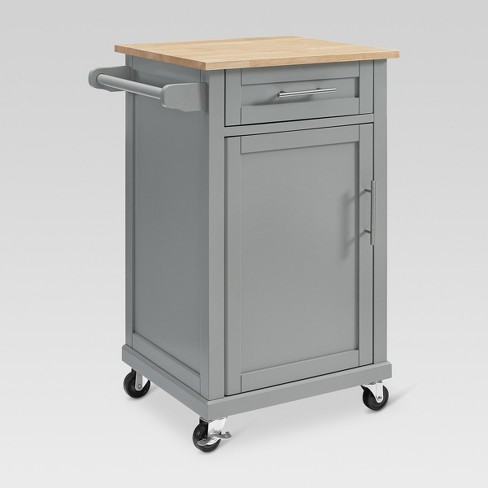 Carey Small Kitchen Cart Gray - Threshold™ : Targ