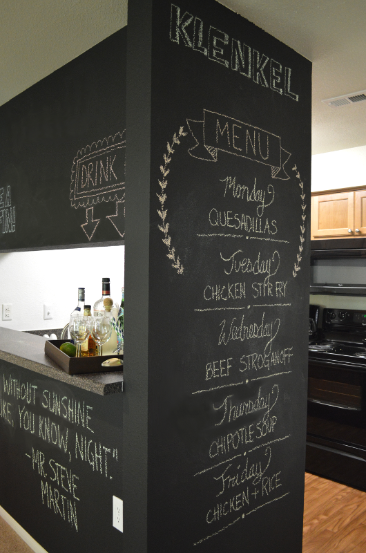 Kitchen Chalkboard Menu For Our Next Dinner Party The With Wish .