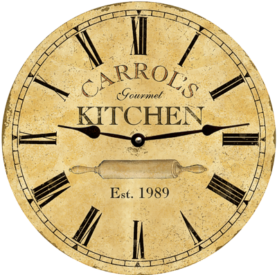 Personalized Kitchen Clock-Cooking Wall Clock – Time Flies Cloc