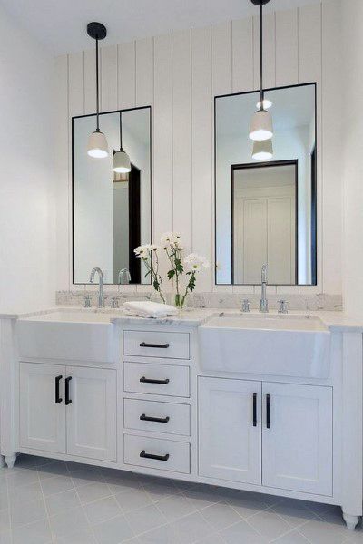 Top 50 Best Bathroom Mirror Ideas - Reflective Interior Desig