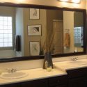 Large bathroom mirror